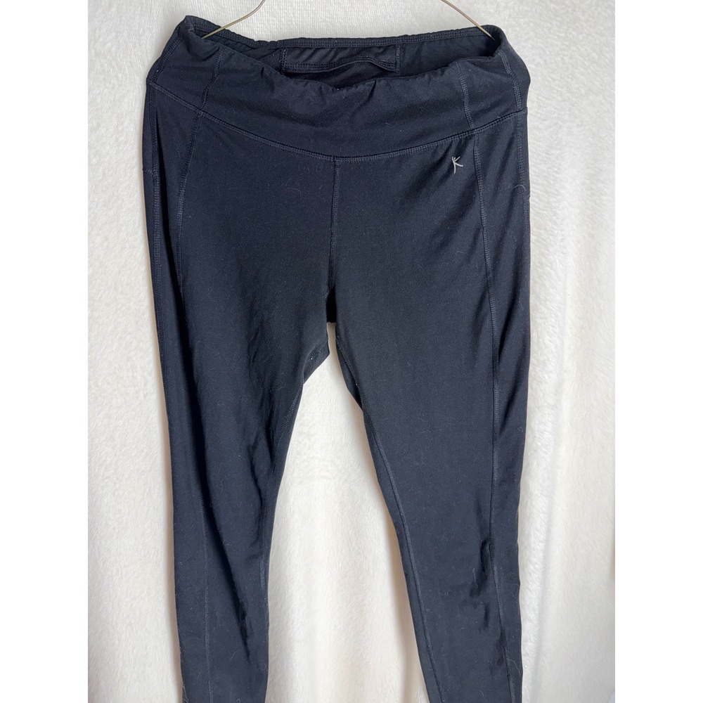 Danskin Now Womens Black Dri-More High Rise Activewear Leggings Pants Size M